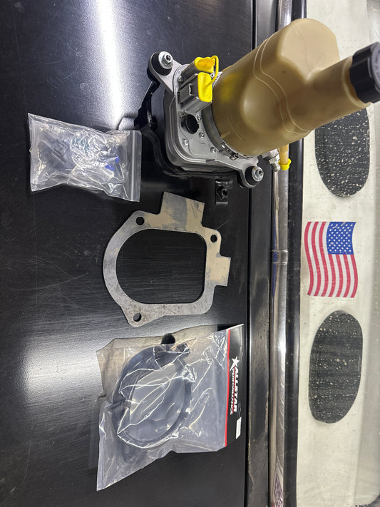 Electric over hydraulic steering kit