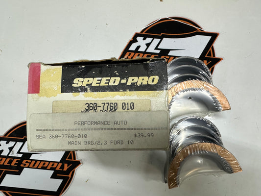 Speed Pro Ford 2.3 main bearings .010 360-7760 .010