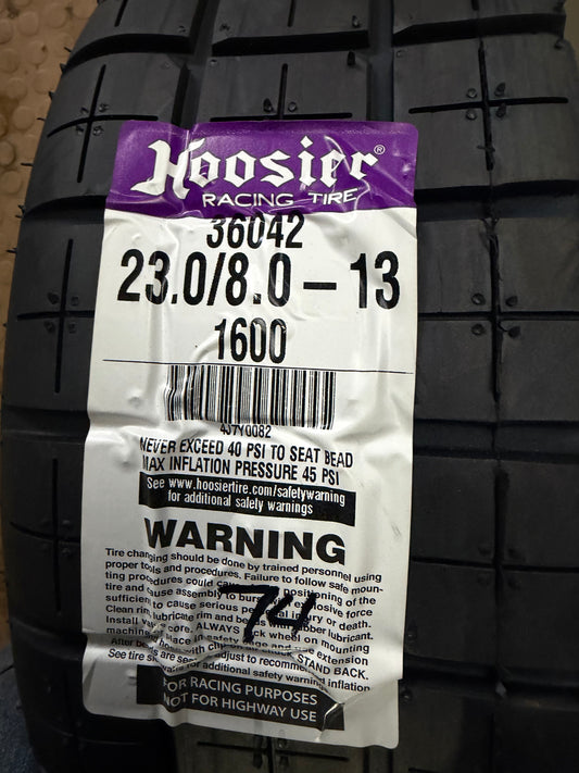 13” Hoosier 1600 dirt tire 22.5 or 23
