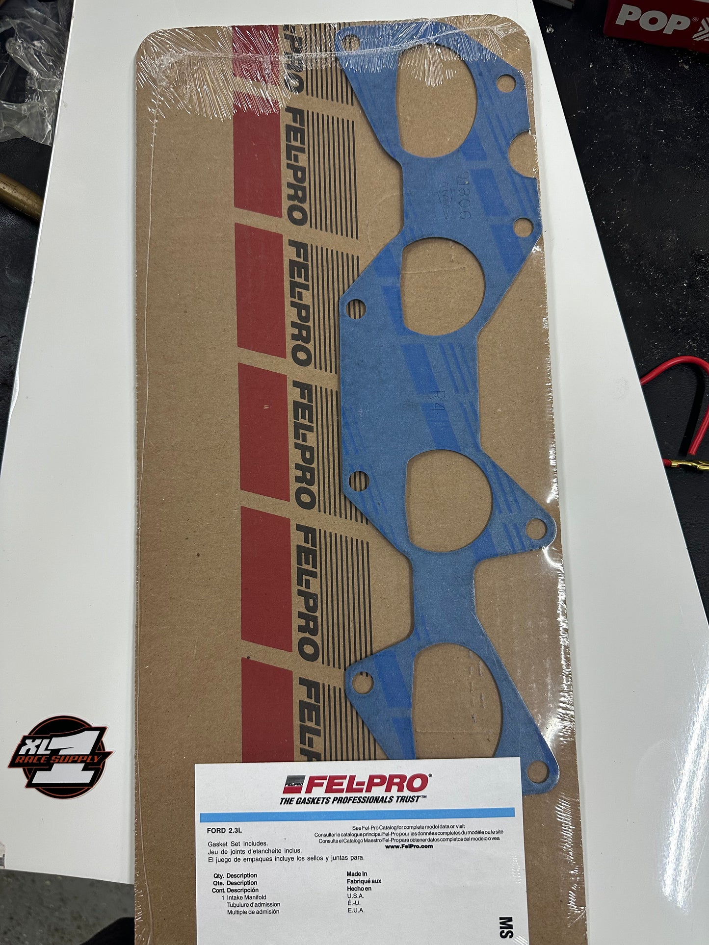 Fel Pro 2.3 intake gasket with block off