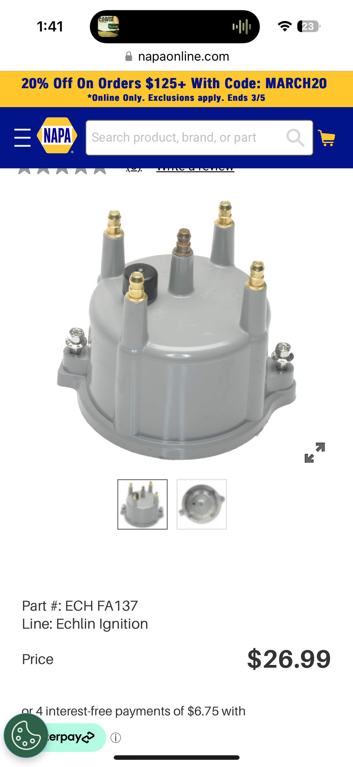 Ford 2300 distributor cap