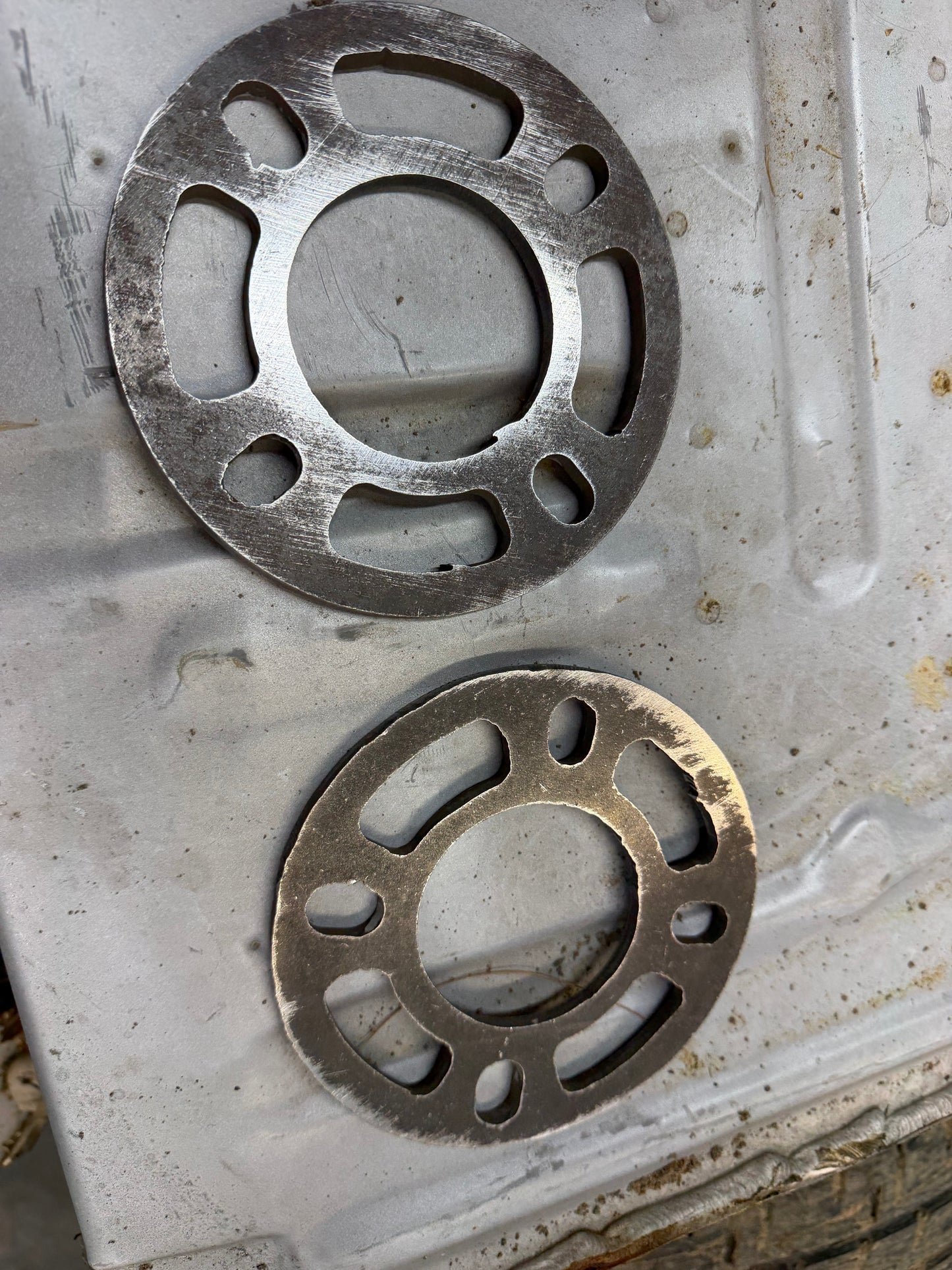 1/4” 4x4.25 steel wheel spacers pair