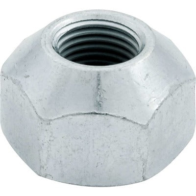 Lug Nut, 1/2-20 in Thread, 1 in Hex Head, 45 Degree Seat, Open End, Steel,